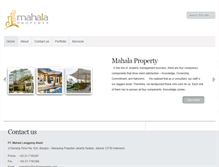 Tablet Screenshot of mahalaproperty.com